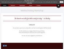 Tablet Screenshot of methodactingworkshop.com